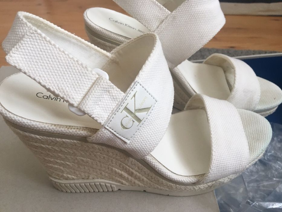 Oryginalne Calvin Klein 40/26 espadryle biale
