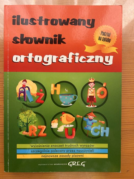 Ilustrowany słownik ortograficzny dla dzieci z obrazkami GREG