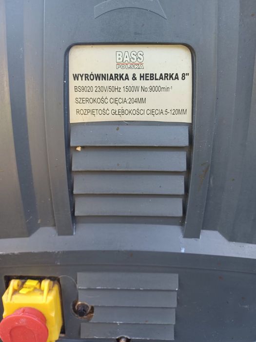 Wyrówniarka & Heblarka Bass Polska 1500W (Model BS9020)