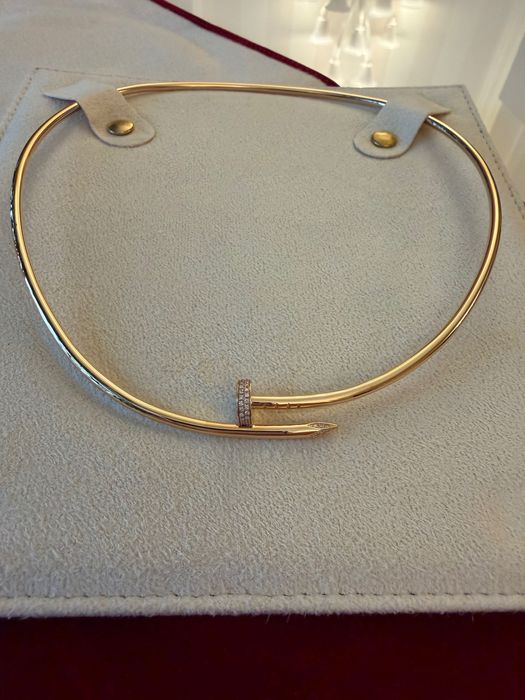 Золотий цвях з діамантами в стилі Cartier