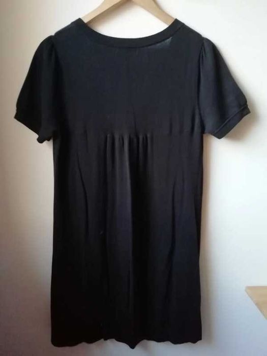 Vestido preto de manga curta - Tiffosi