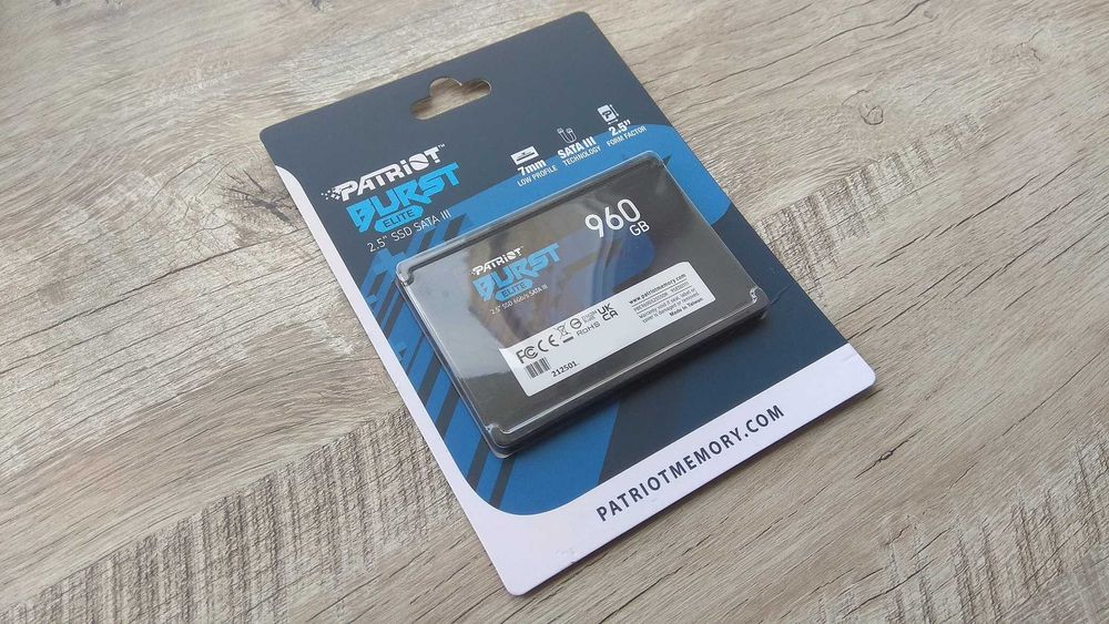 960gb Patriot Burst Elite | SSD 2.5" SATA | Гарантия Brain до 05.2028