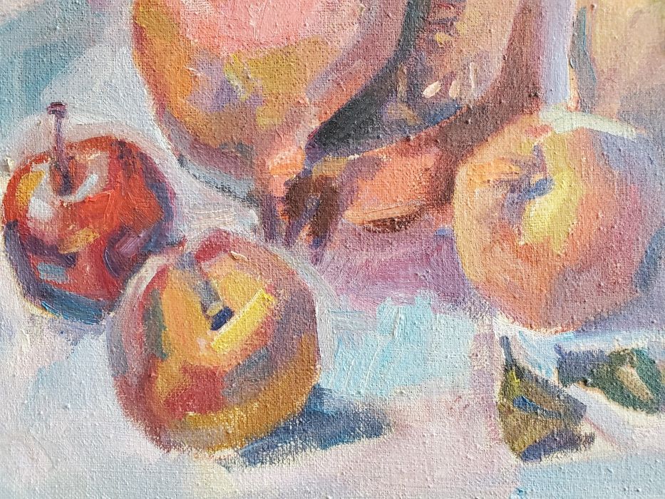 Фрукты, холст, масло