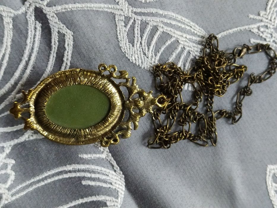 Duży naszyjnik Kamea vintage