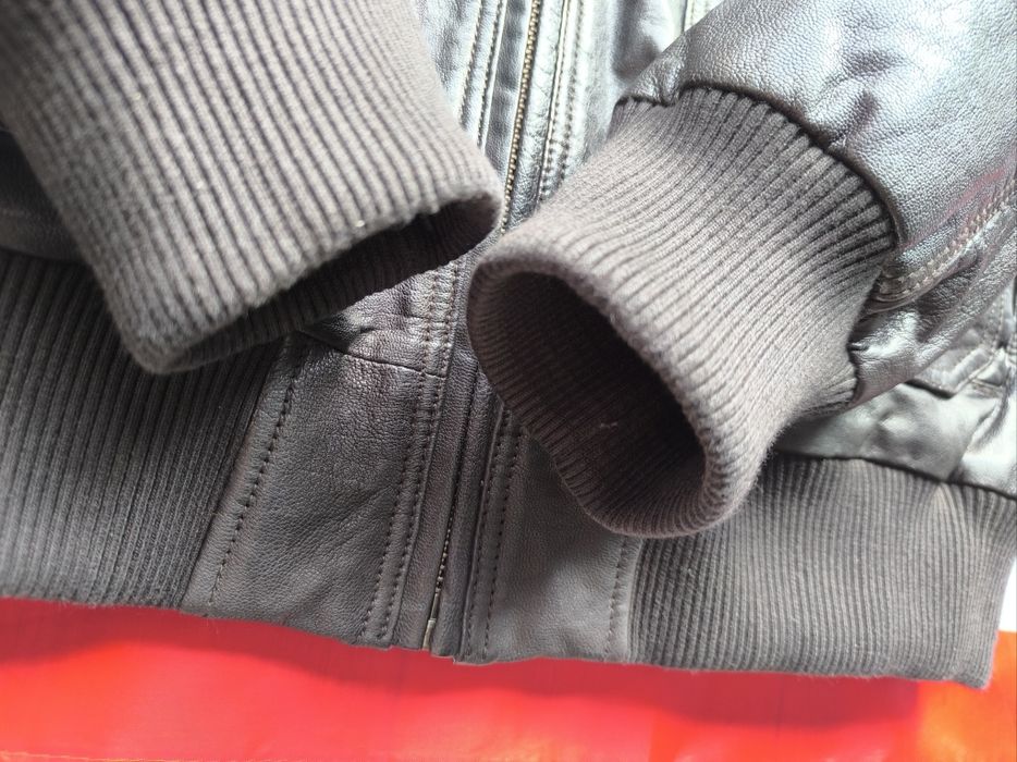 Kurtka Top Gun męska czarna 2022 Maverick skórzana L XL pilotka G1