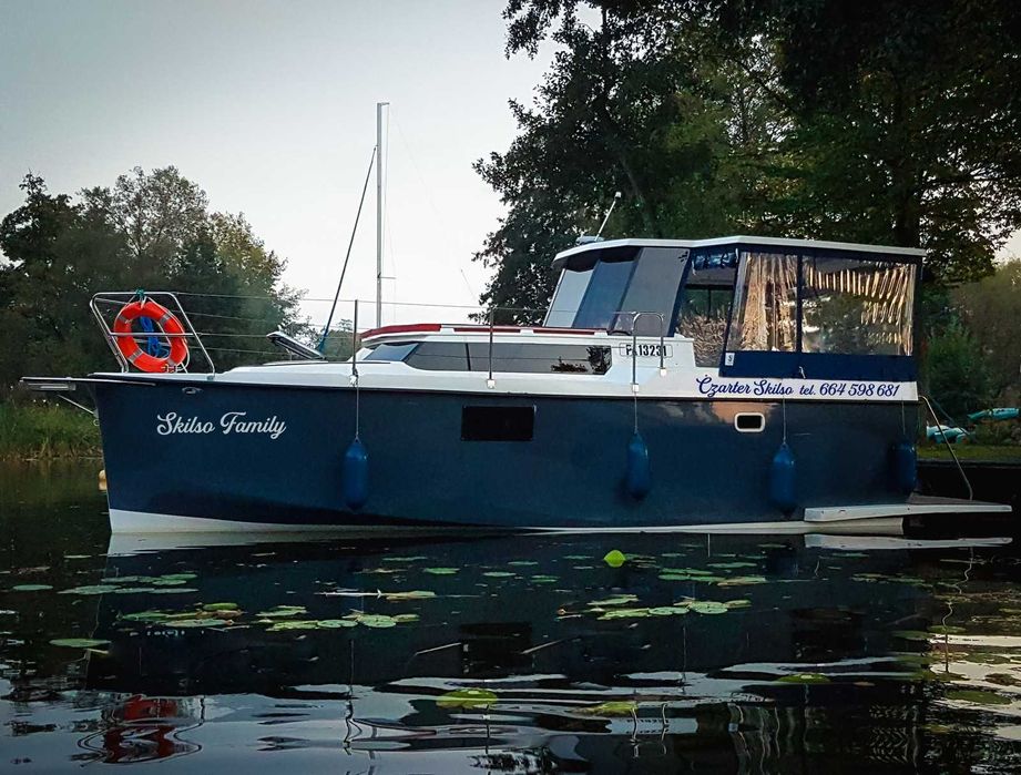 Czarter Bez Patentu jacht motorowy hausboat Calipso 750 Pętla Żuławska