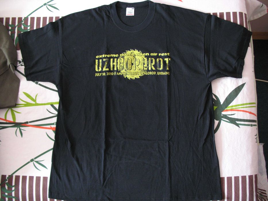 Футболка металисту нова чорна OLD SCHOOL фестиваль UZHGOREROT 2010 рік