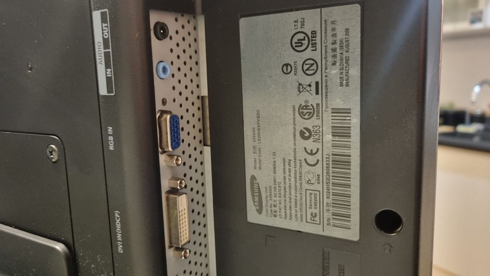 Monitor Samsung SyncMaster 2493HM  hdmi, dvi, vga