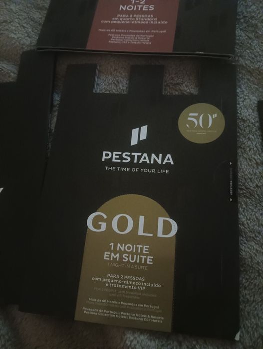 Vouchers Presente Pestana (Luxury, Gold, Gourmet e Check-in)