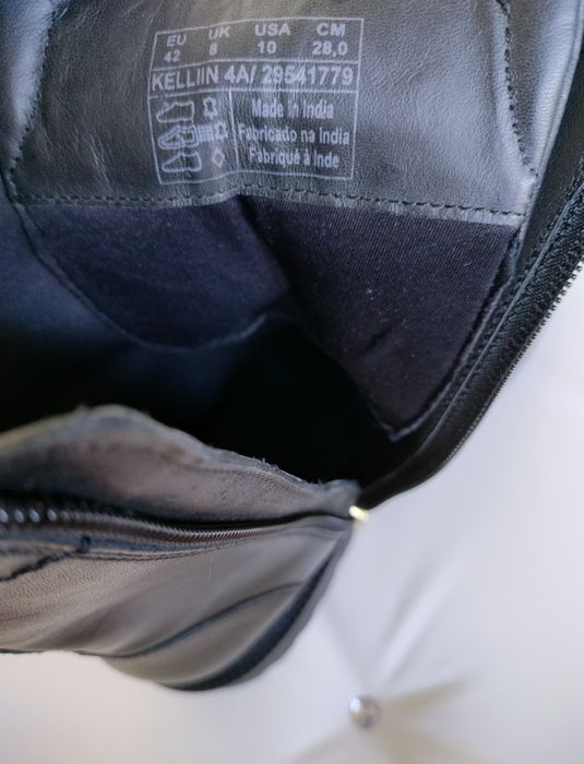 Botki, kozaki damskie Kellin, Gant czarne oficerki r. 42 skóra natural