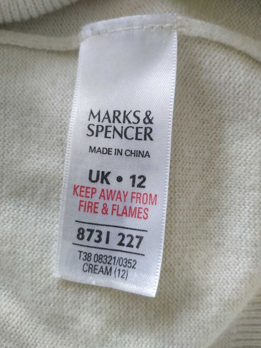 Sweter damski z angorą i kaszmirem! Marks & Spencer r.L/XL