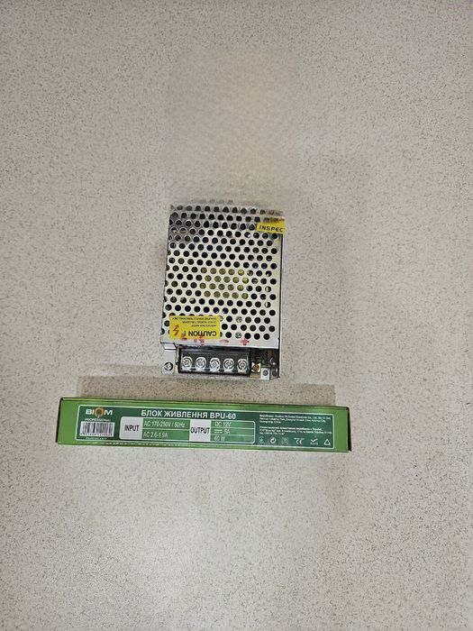 Блоки живлення для LED підсвітки BPU-60 TR-100-12 12в 60Ват 100Ват
