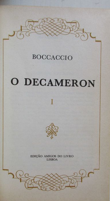 Boccaccio - - - O Decameron - - - - - 3 X Livros