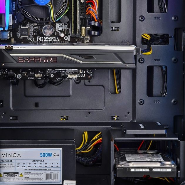 Ігровий ПК Nitro - Intel Core i5-4460 / RX 470 4GB / RAM 16GB / SSD 12