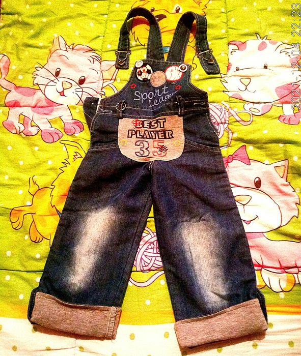 летний джинсовый комбинезон