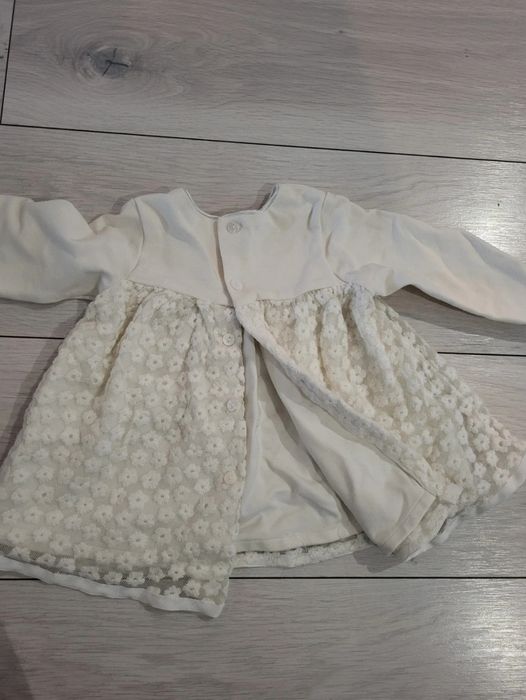 Sukienka do chrztu ecru Mayoral 70