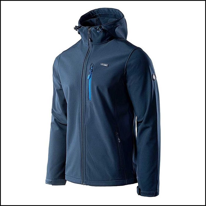 Kurtka męska softshell IVER ELBRUS M-XXL granatowy Promocja -30%