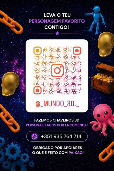 Chaveiros 3d Articulados