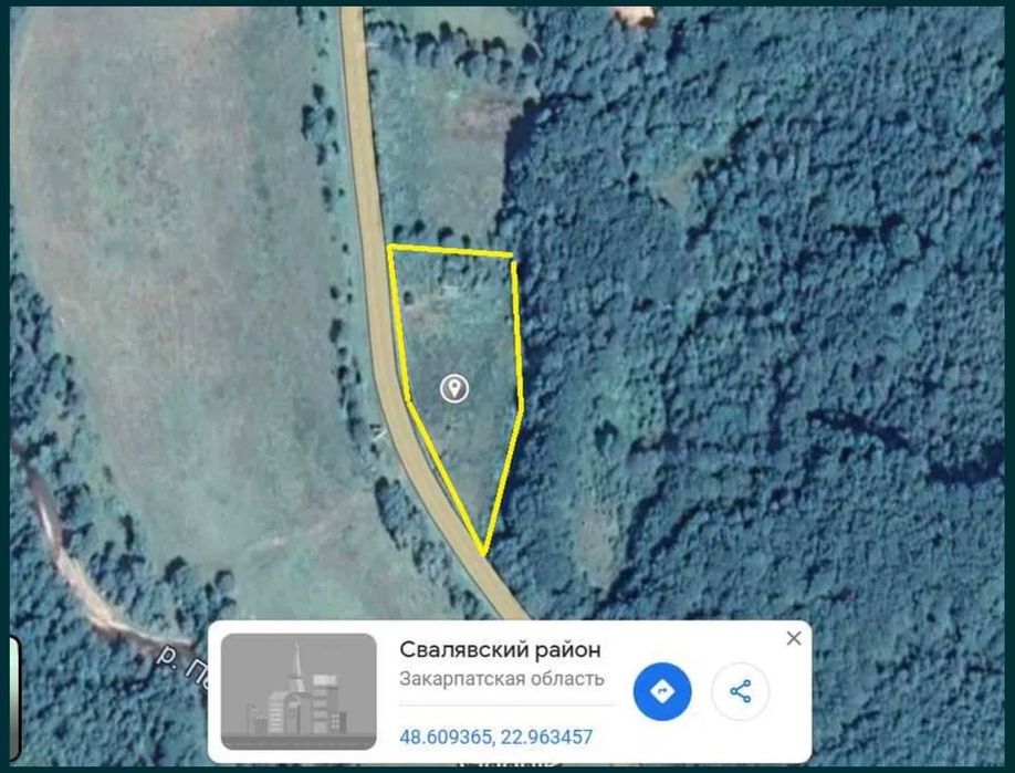 Фасадна земельна ділянка , мінеральна вода «Поляна Квасова»