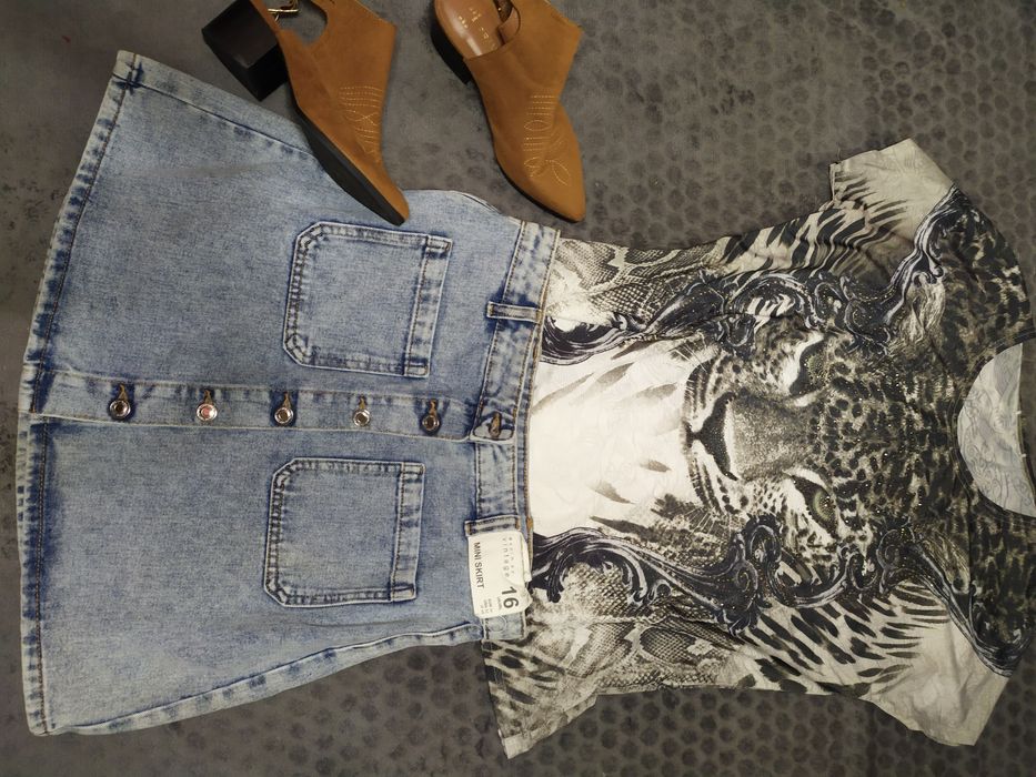 Джинсовая юбочка