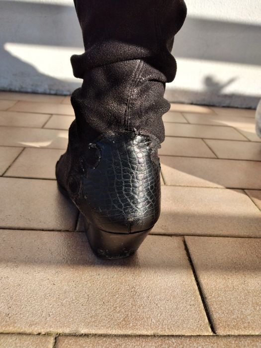 botas de cano alto, tamanho 38