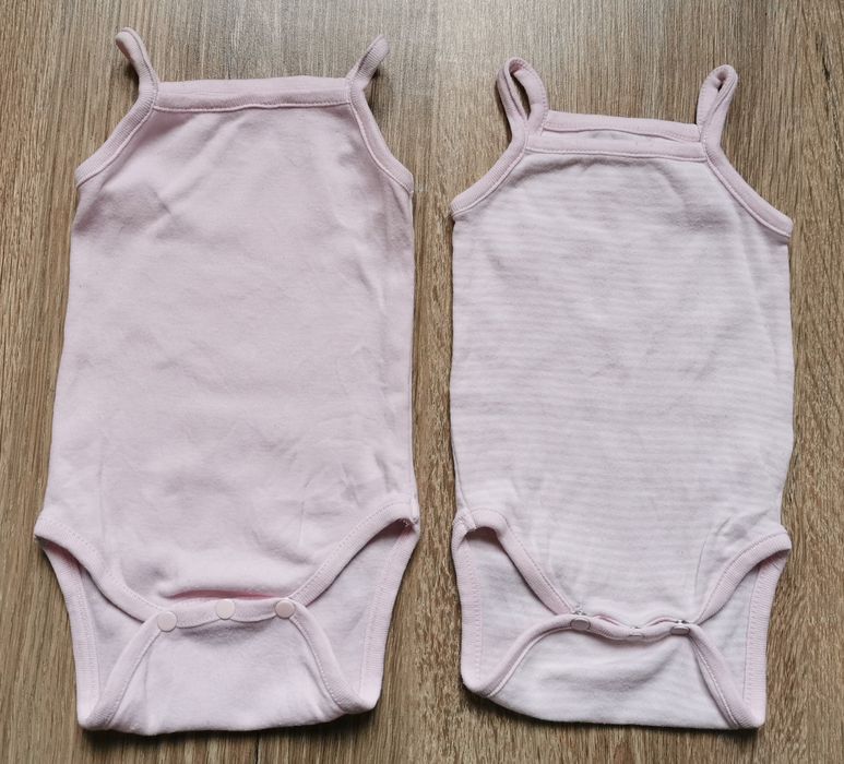 Body niemowlęce na ramiączkach DP am 54 zestaw 2 sztuk