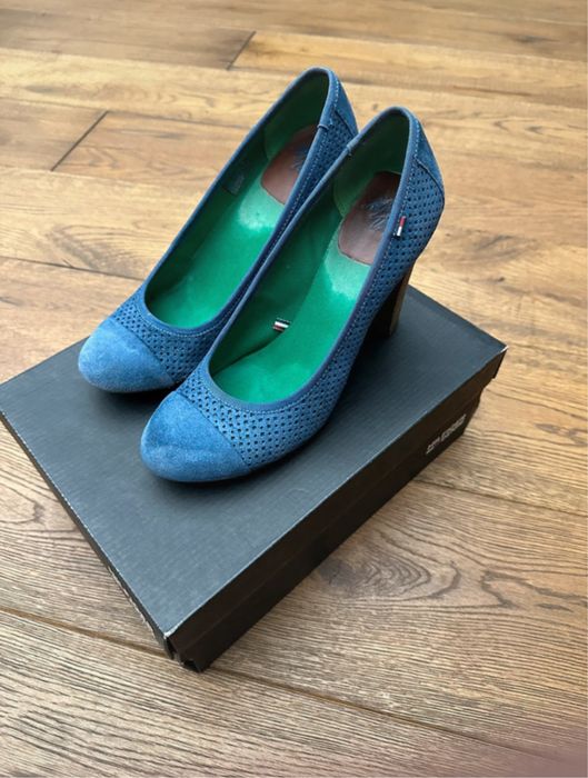 Buty na obcasie damskie tommy hilfiger