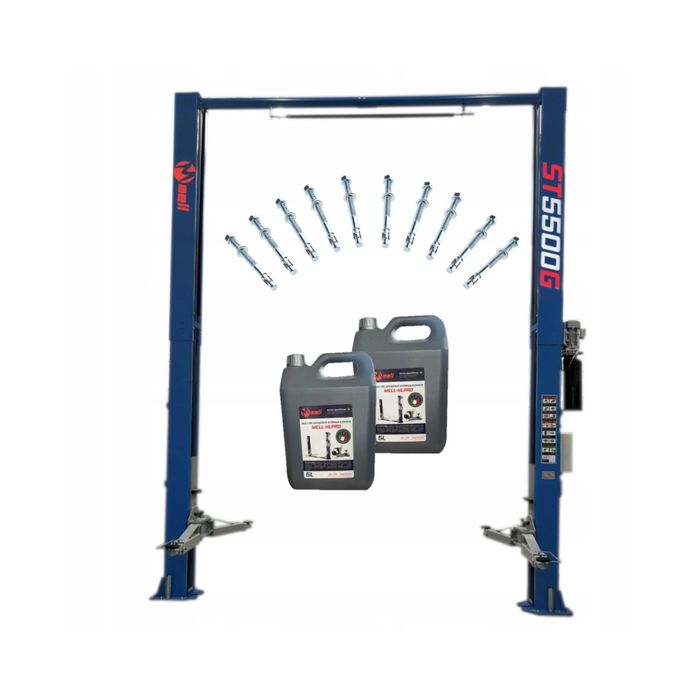 Podnośnik dwukolumnowy łączony górą 5,5T 1900mm 400V MELL PRO