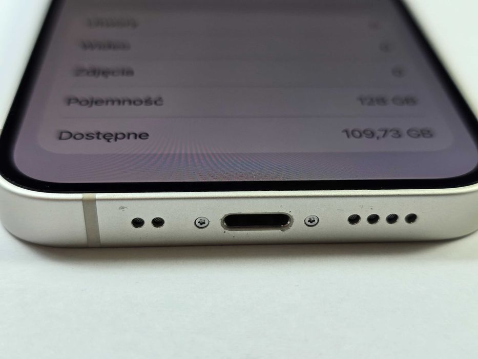 iPhone 13 mini 128GB / Starlight / Grade B / BAT 74% / Gwarancja + ładowarka