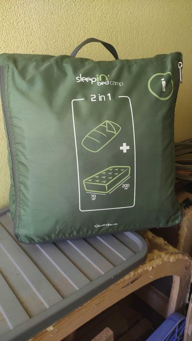 Saco cama e colchão. Sleeping bed 2 em 1
