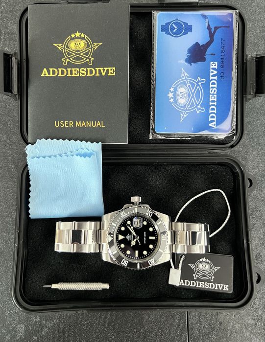 Дайверський 200М кварцовий Addiesdive MY-H3-2QZ Miyota Часы мужские