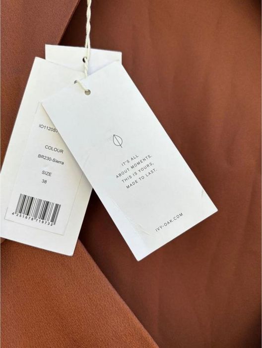 Мідна сукня коктейльна ivy & oak міні/міді довжина