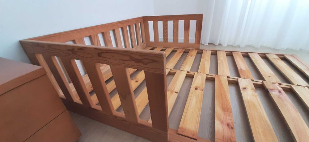 Cama de chão com estrado para colchão 190x140