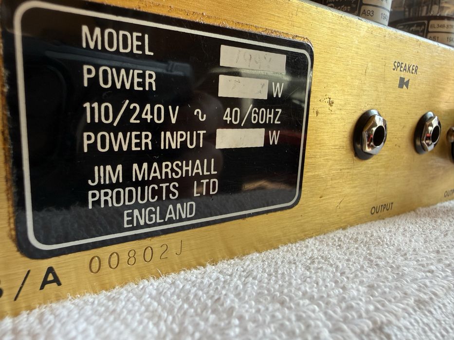 Marshall JMP Super Bass 100, 1977 rok, czerwony