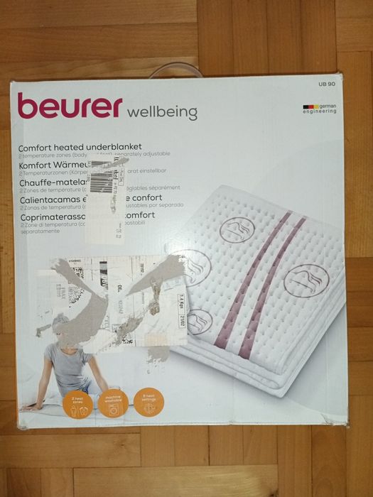 Koc grzejący mata elektryczna Beurer UB 90 150x80 cm