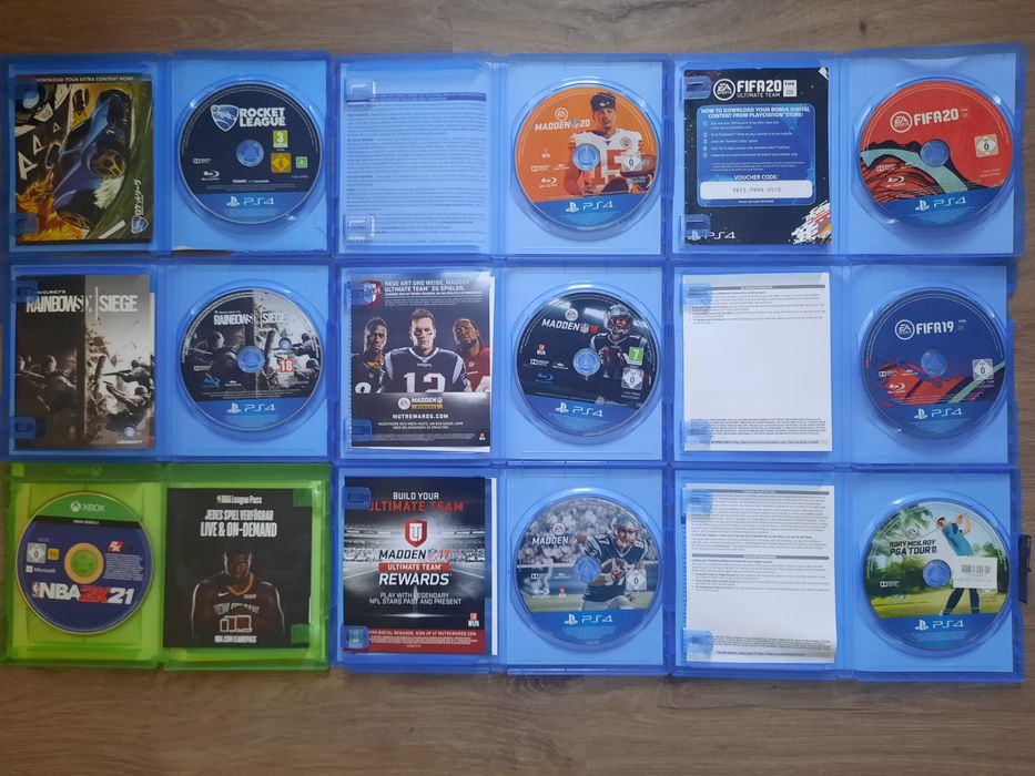 Лот 21 ігор для sony PSP, PS4 Destiny, Horizon, Overwatch, Fifa 20 19, Madden