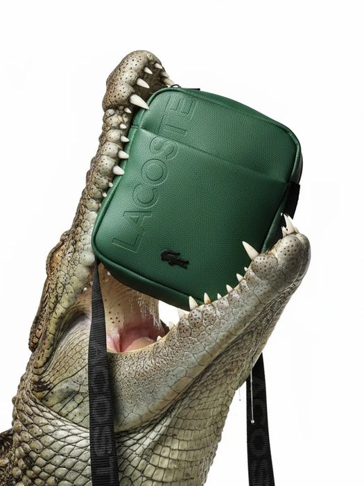 Сумка месенджер Lacoste зеленого кольору