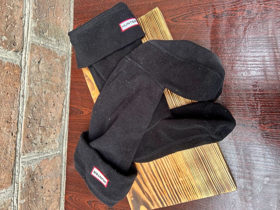 Hunter Original Tall Cable Knit Boot Sock Black Medium m size