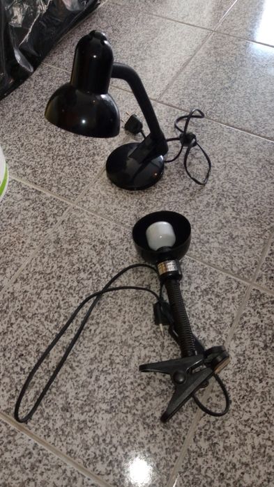 Candeeiros mola + secretária