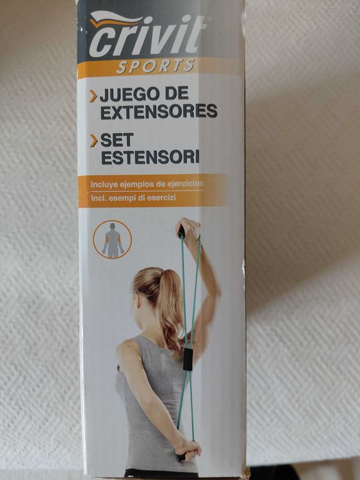 Jogo de extensores p/prática exercícios fisicos