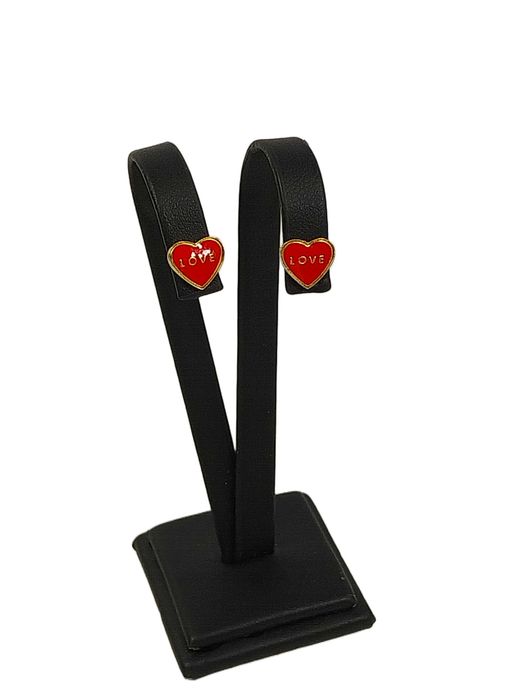 Złote kolczyki SERCA LOVE 585 0,89G SZTYFT