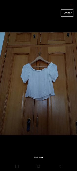 t-shirt branca da bershka