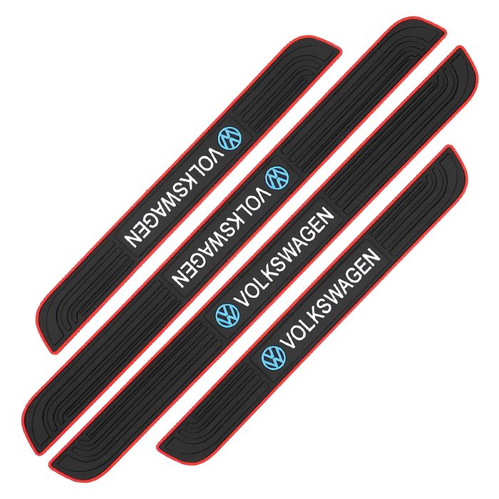 Гумові брендовані захисні накладки на пороги для авто 4шт тюнінг