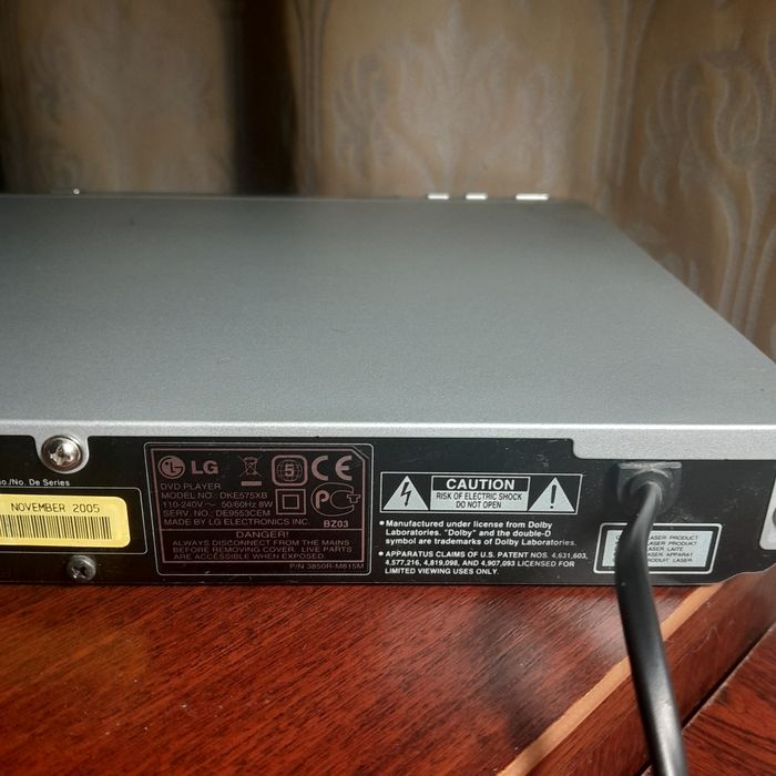 DVD LG в идеальном состоянии. Рабочий.