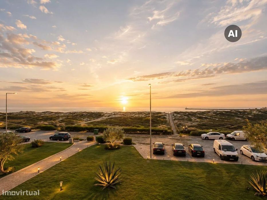 T2+1 totalmente mobilado em frente à praia de Azurara – Piscina, ténis