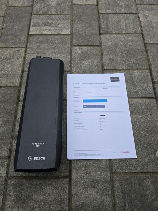 Bateria Akumulator BOSCH POWERPACK 500Wh na bagażnik 228 cykli 89% spr