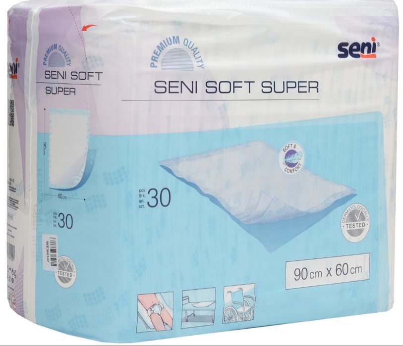 Пелюшки пелёнки Seni Soft Super 60х90 см 30 шт