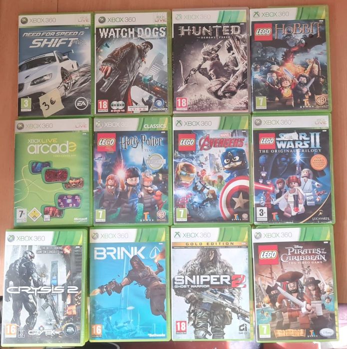 Колекція ігор до приставки ікс бокс 360 приставки консолі Xbox game