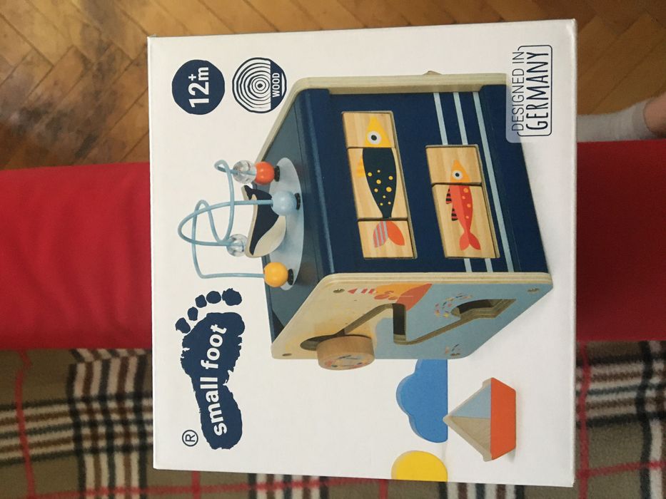 Nowa Drewniana kostka interaktywna Small Foot