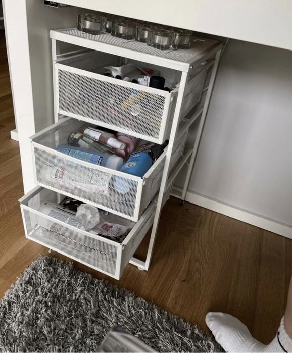 Комод офісний IKEA LENNART білий тумба на колесах икеа ленарт